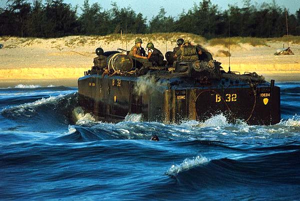Battalion Seas Arriving in South Vietnam